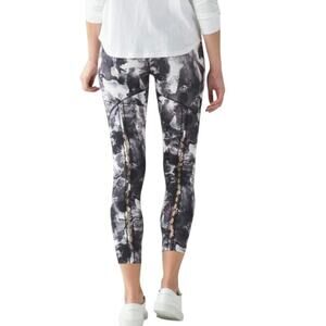 Lululemon High Times Pant sz 10 Obscurred Black Dusty Mauve